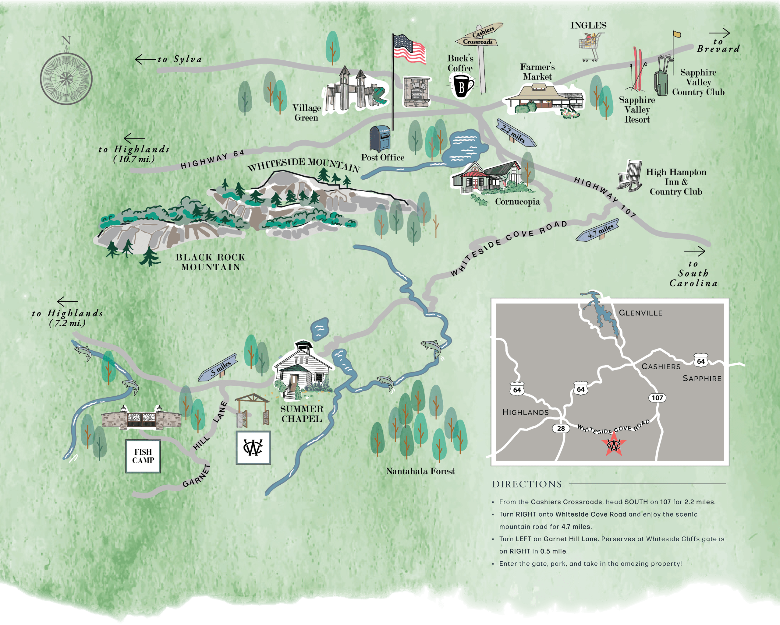 The Preserve at White Cliffs Neighborhood Map
